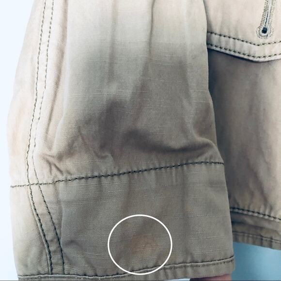 Ann Taylor LOFT Womens Large Petite Lightweight Cinch Waist Utility Jacket Khaki - Picture 6 of 8